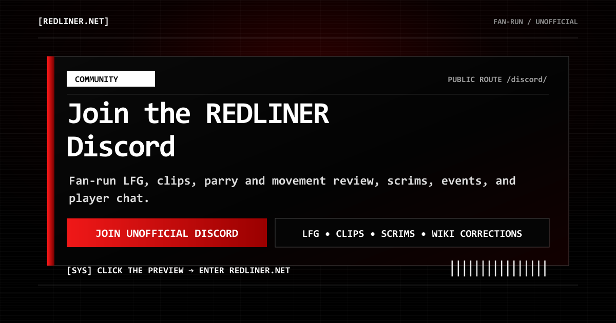redliner.net Discord REDLINER guide preview